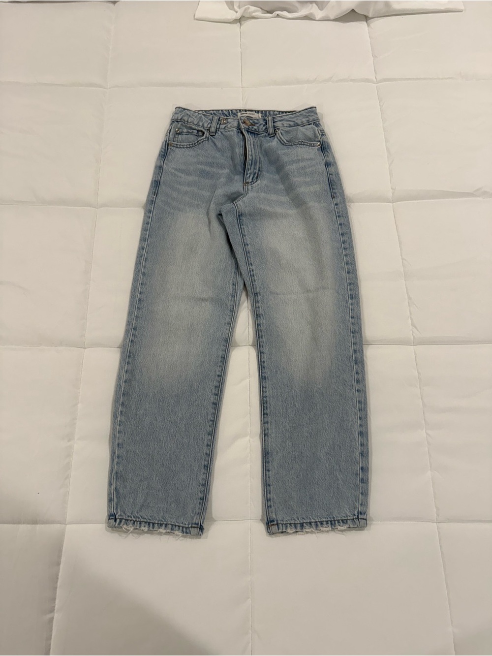 Garage Denim Straight Leg Cotton Jeans Size 3 Blue